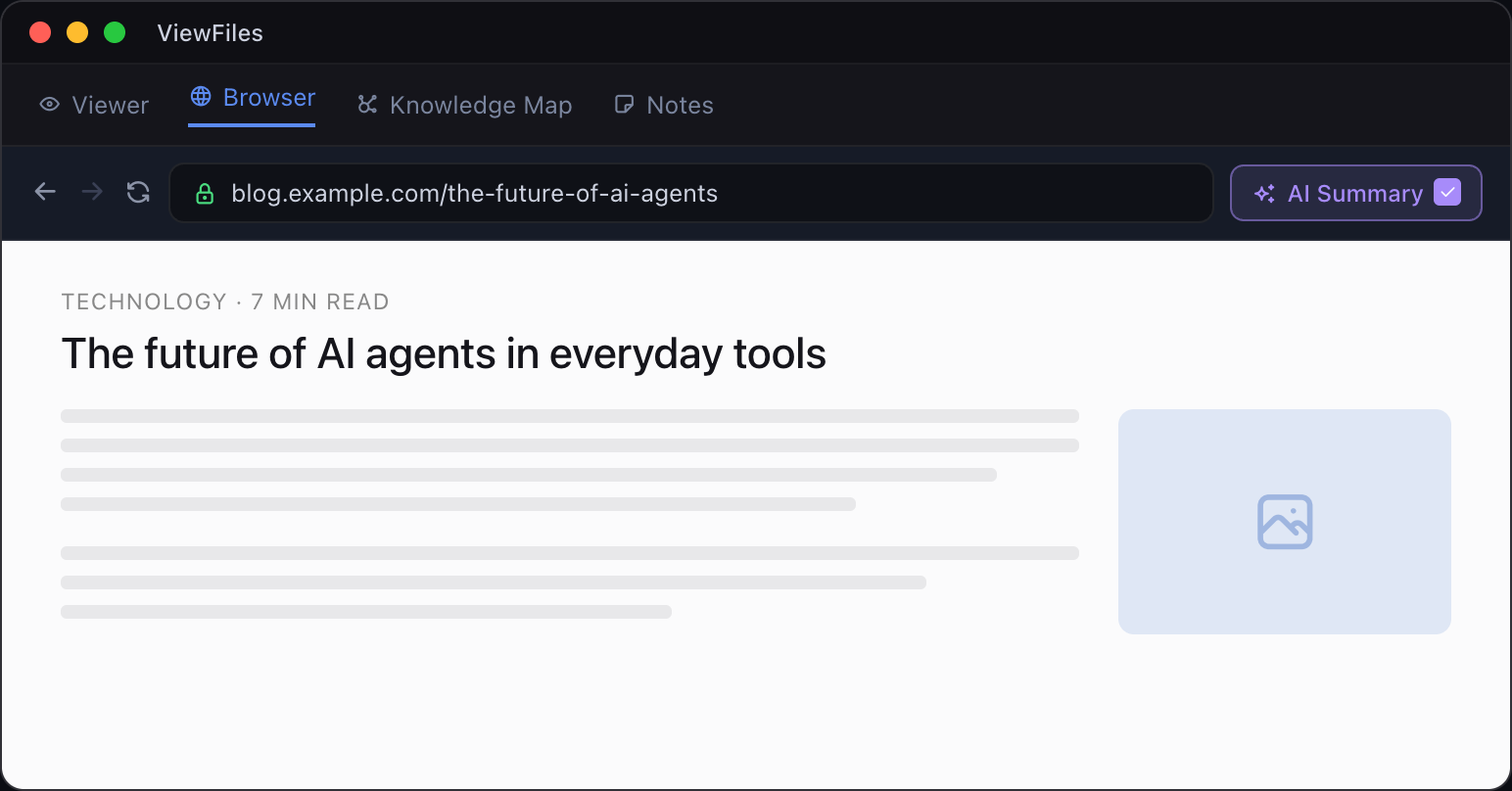 Research without leaving the app